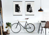 Frameless Wood Hanging System for Prints
