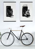 Frameless Wood Hanging System for Prints