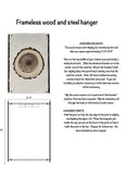 Frameless Wood & Steel Hanging System for Prints