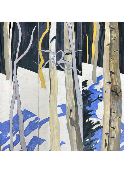 "Aspen Triptych I", Wood Panel