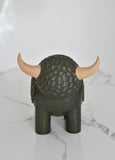 Ceramic Bully: Giant Dark Olive Textured Bully