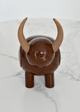 Ceramic Bully: Redwood Longhorn Bully