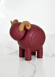 Ceramic Bully: Cranberry Ram