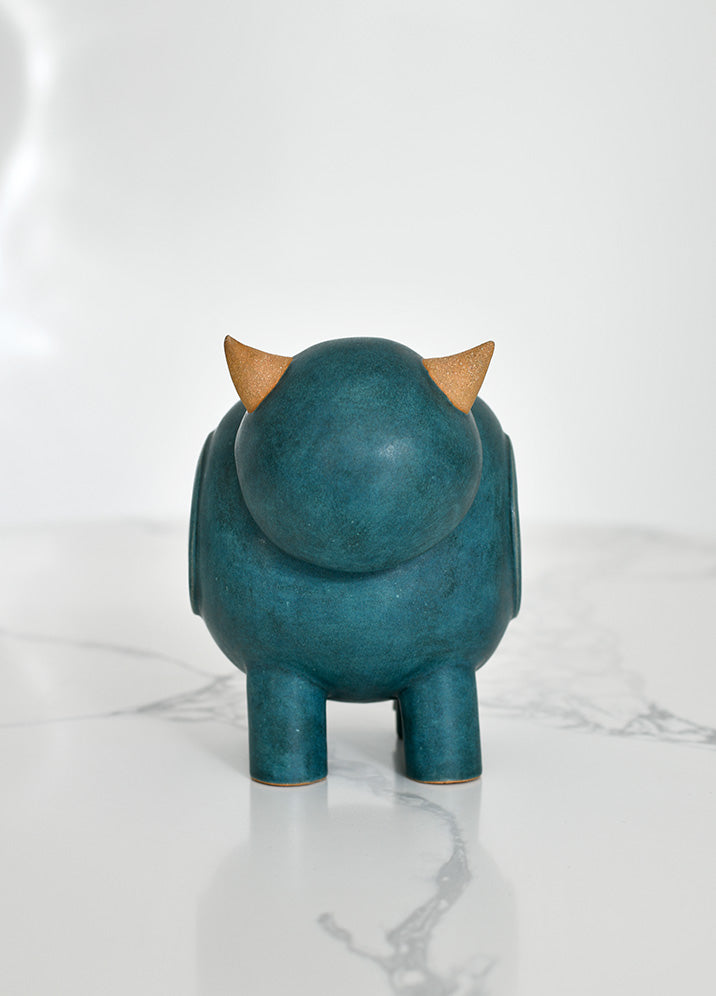 Ceramic Bully: Everglade Textured Shorthorn