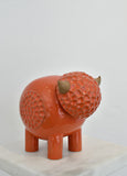 Ceramic Bully: Tomato Textured Shorthorn Bully