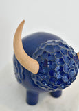 Ceramic Bully: Midnight Textured Longhorn Bully