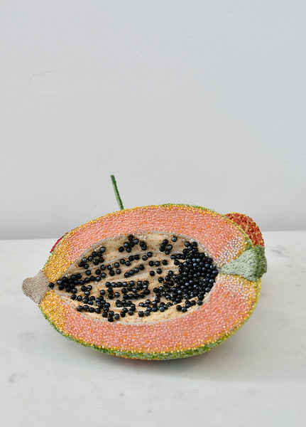 Papaya Beaded Object Art