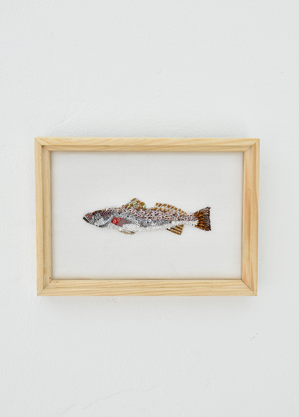 Spotted Sea Trout Beaded Art