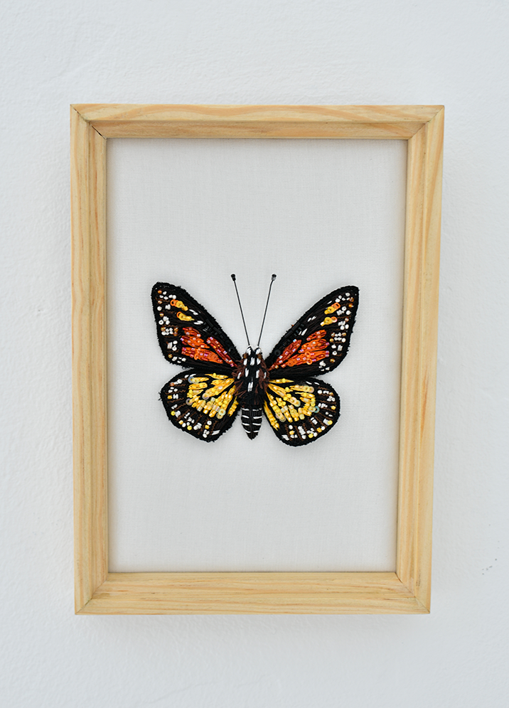 Monarch Beaded Art