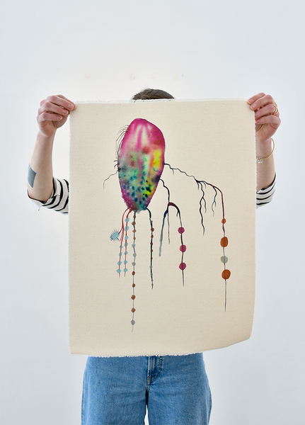 Ink Drawing on Canvas IV