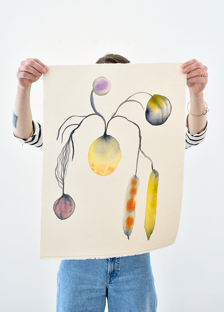 Ink Drawing on Canvas VI