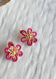 Dalia Stud Earrings in Pink