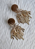 Gold Cascade Tapestry Earrings