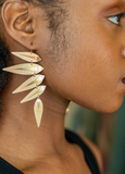 Maxima Leaf Punk Earrings