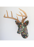 Fabric Deer Head - Woodland Foxes