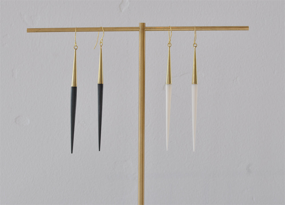 Capped Quill Earring