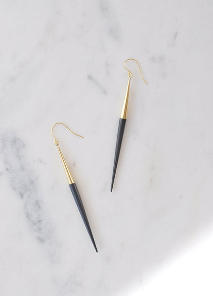 Capped Quill Earring