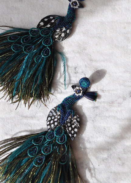 Peacock Earrings