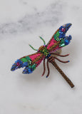 Beaded Dragonfly Brooch