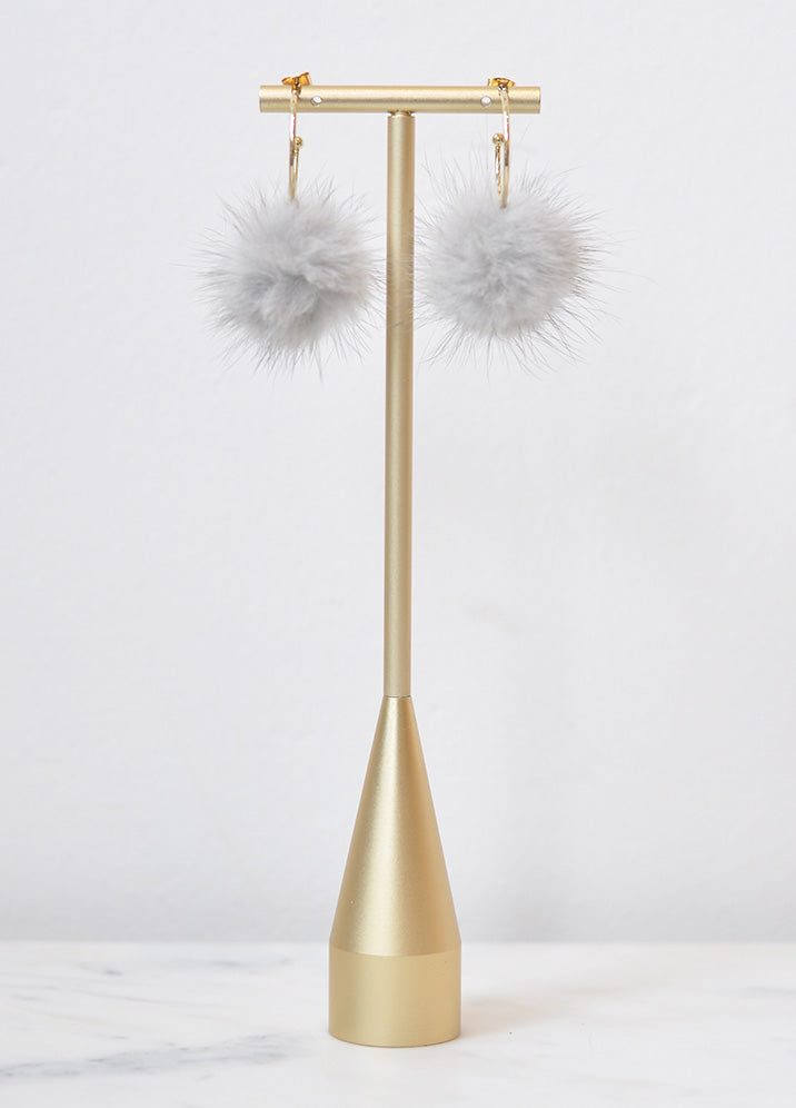 Pom Pom Hoop Earring