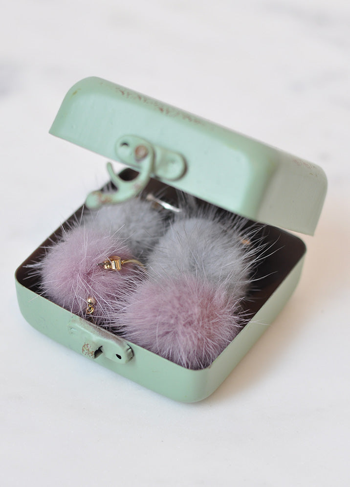 Pom Pom Hoop Earring