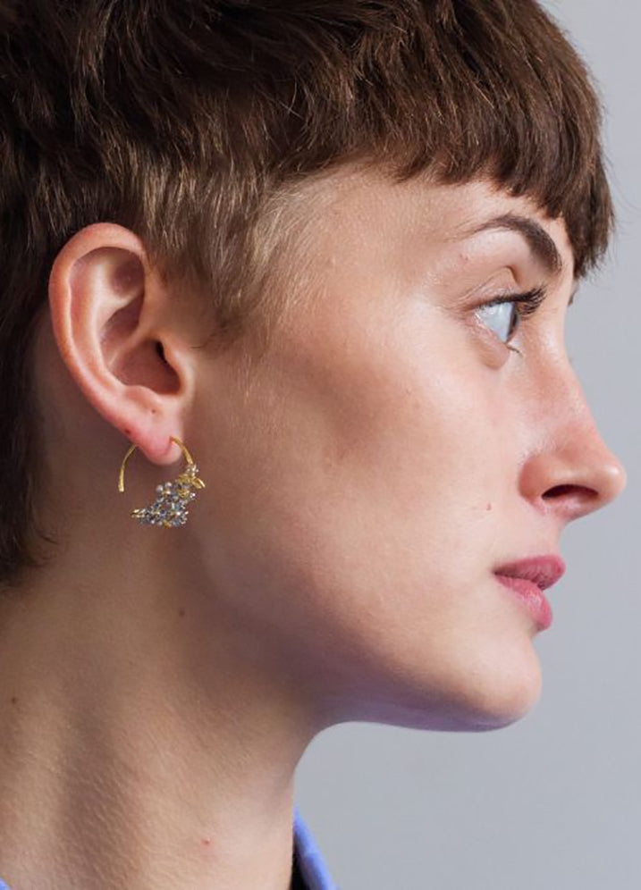 Posy Bloom Hoop Earrings