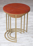 Leather Nesting Tables