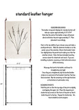 Leather Hanging System for Prints